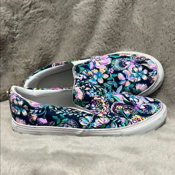 Lilly Pulitzer Floral Slip-On Sneakers - Picture 2 of 4